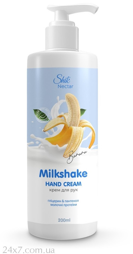 Крем для рук Shik Nectar Milk Shake з ароматом банану 200мл, фото 1