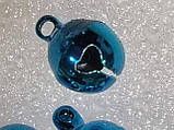Бубонці металеві, колір - синій, 6 мм, фото 2