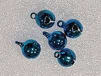 Бубенчики металлические, Цвет - синий, 6 мм