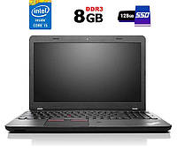 Ноутбук Lenovo ThinkPad E550 / 15.6" (1366x768) TN / Intel Core i5-5200U (2 (4) ядра по 2.2 - 2.7 GHz) / 8 GB