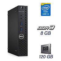 Неттоп Dell 3050 USFF / Intel Core i3-7100 (2 (4) ядра по 3.9 GHz) / 8 GB DDR3 / 120 GB SSD