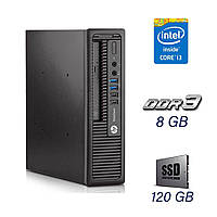 Неттоп HP EliteDesk 800 35W G2 Desktop Mini PC / Intel Core i3-6100T (2 (4) ядра по 3.2 GHz) / 8 GB DDR3 / 120