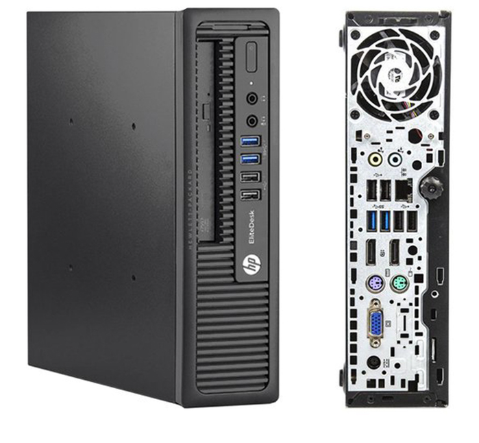 Неттоп HP EliteDesk 800 35W G2 Desktop Mini PC / Intel Core i3-6100T (2 (4) ядра по 3.2 GHz) / 8 GB DDR3 / 120 - фото 2 - id-p2051119123