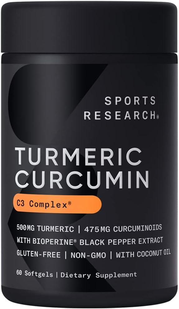 Sports Research Turmeric Curcumin C3 Complex 500 mg 60 гельових капсул