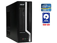Системный блок Acer Veriton X2611G SFF / Intel Core i5-2500 (4 ядра по 3.3 - 3.7 GHz) / 8 GB DDR3 / 500 GB HDD