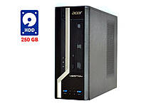 ПК Acer Veriton X2631G SFF / Intel Сore i3-4130 (2 (4) ядра по 3.4 GHz) / 4 GB DDR3 / 250 GB HDD / Intel HD