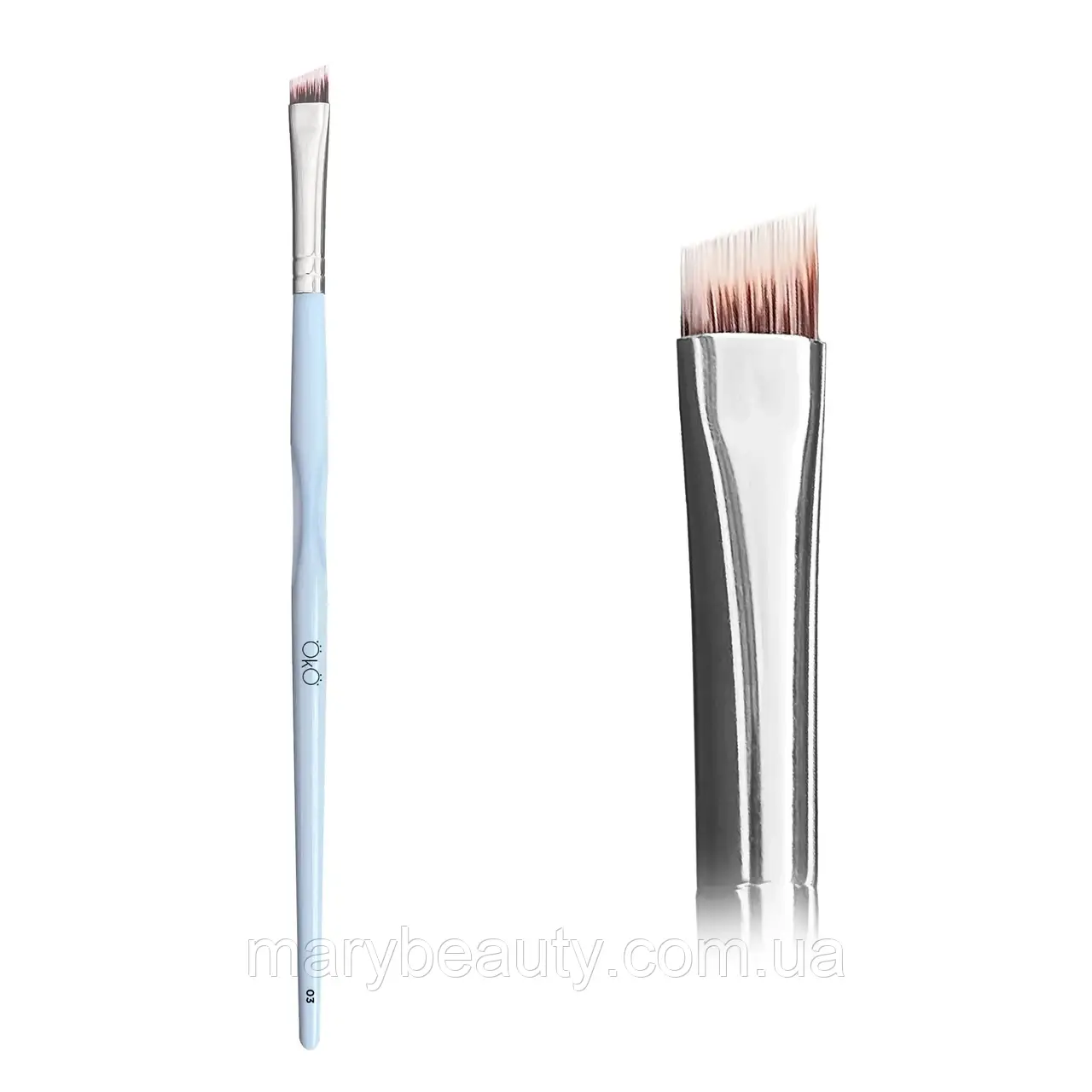 Пензлик OkO lash&brow скошений #3, фото 1
