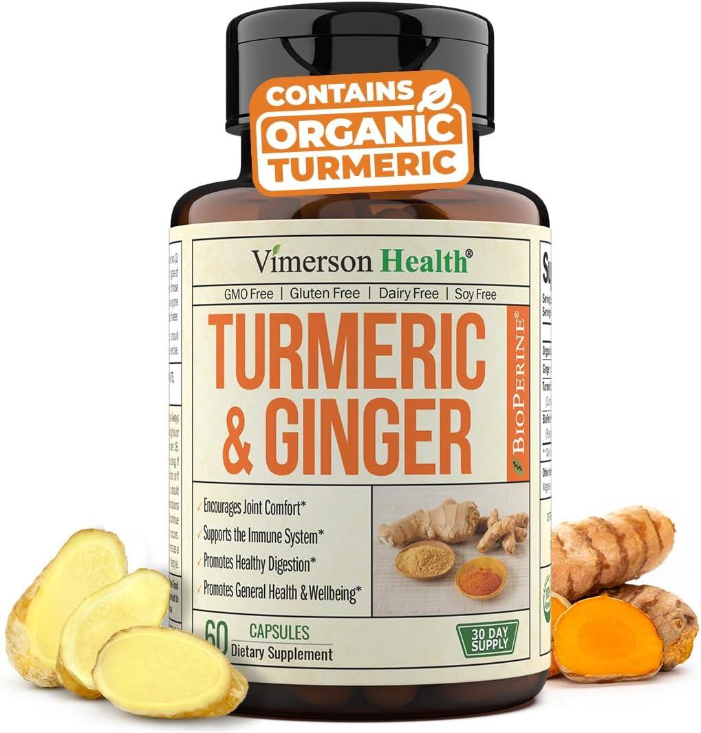 Vimerson Health Turmeric and Ginger with Black Pepper 60 Caps