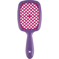 Щетка для волос, Janeke Superbrush, (оригинал), цвет: лавандовый с фуксией, 1 шт