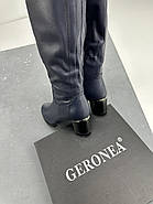 Чоботи жіночі зимові Geronea F115 шкіряні на широку ногу 36, фото 6