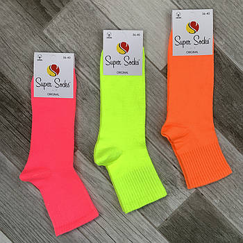 Шкарпетки жіночі демісезонні бавовна Super Socks, арт 004, асорті 000-4, розмір 36-40, 004