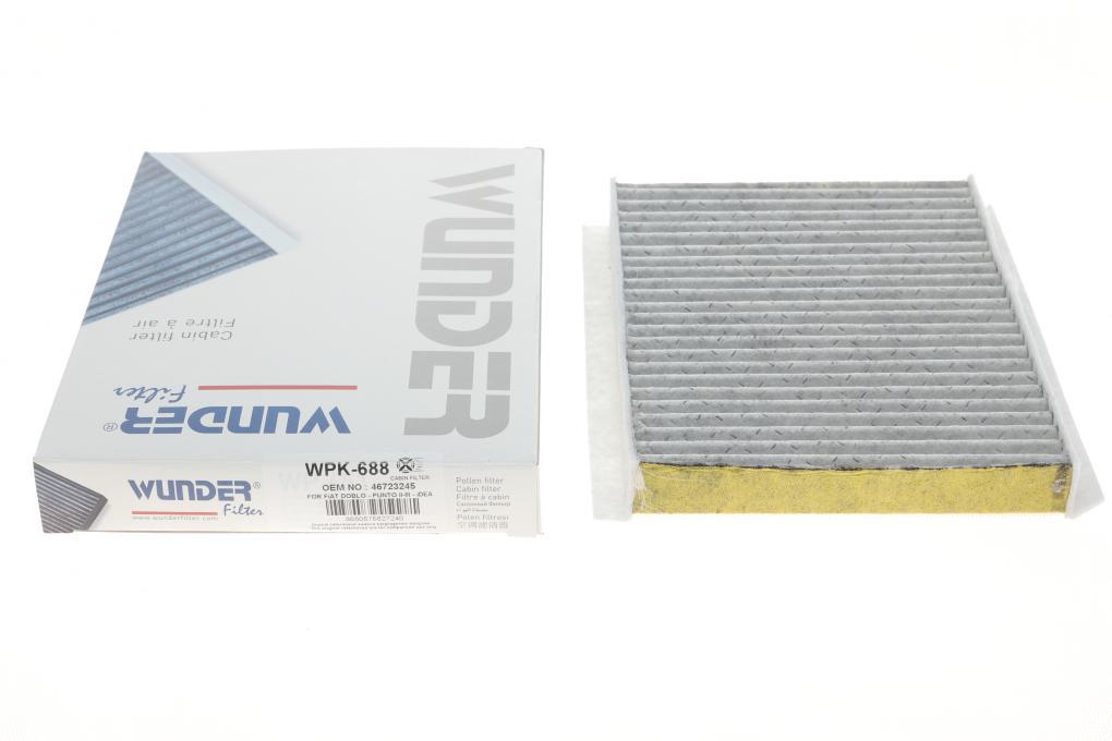 Фільтр салону Fiat Doblo 01- (вугільний) WUNDER FILTER WPK 688 UA62
