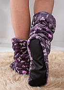 Жіночий махровий халат з капюшоном та чобітками (р.42-46) Туреччина, фото 7