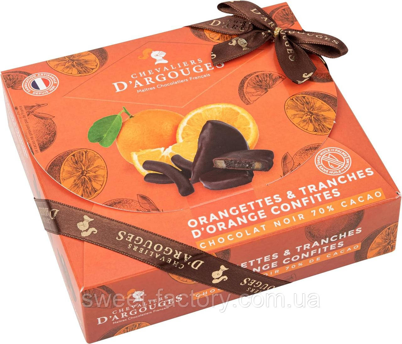 Chevaliers Dargouges Orangettes Tranches Dorange Confites 170g, фото 1