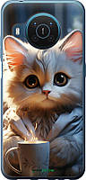 Чехол на Nokia X20 White cat "5646u-2532-70447"