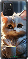Чехол на Samsung Galaxy S10 Lite 2020 White cat "5646u-1851-70447"
