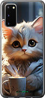 Чехол на Samsung Galaxy S20 White cat "5646u-1824-70447"