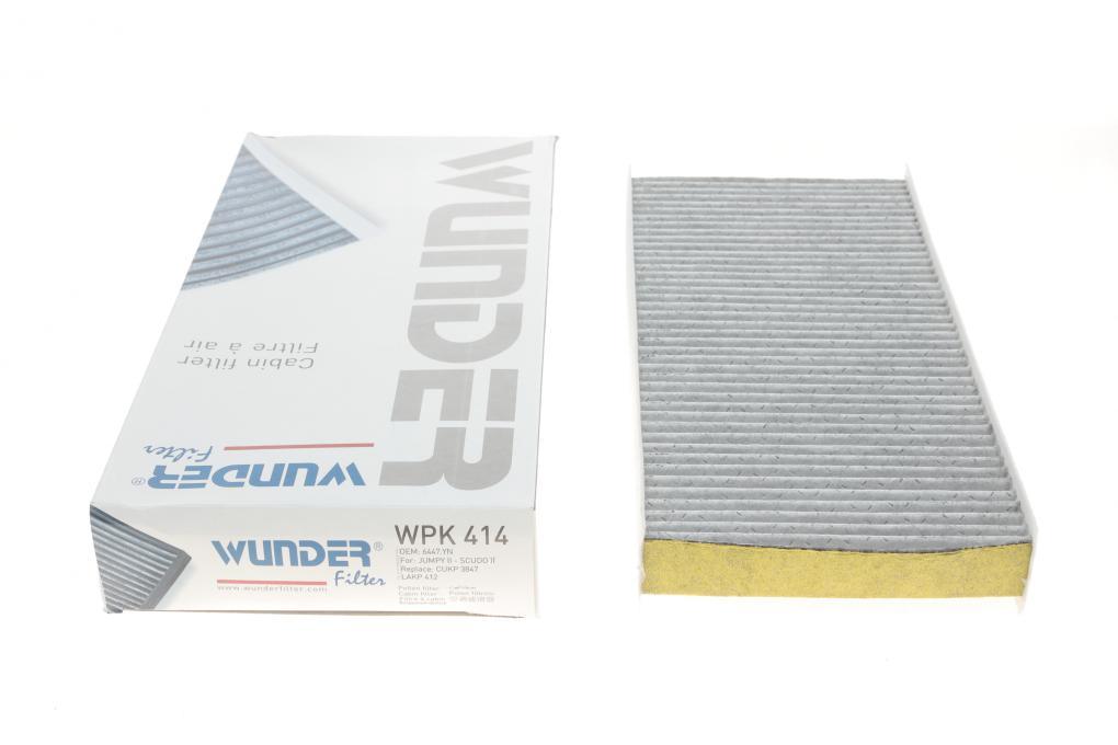 Фільтр салону Fiat Scudo/Citroen Jumpy/Peugeot Expert 1.6-2.0 HDi 07- (вугільний) WUNDER FILTER WPK 414 UA62