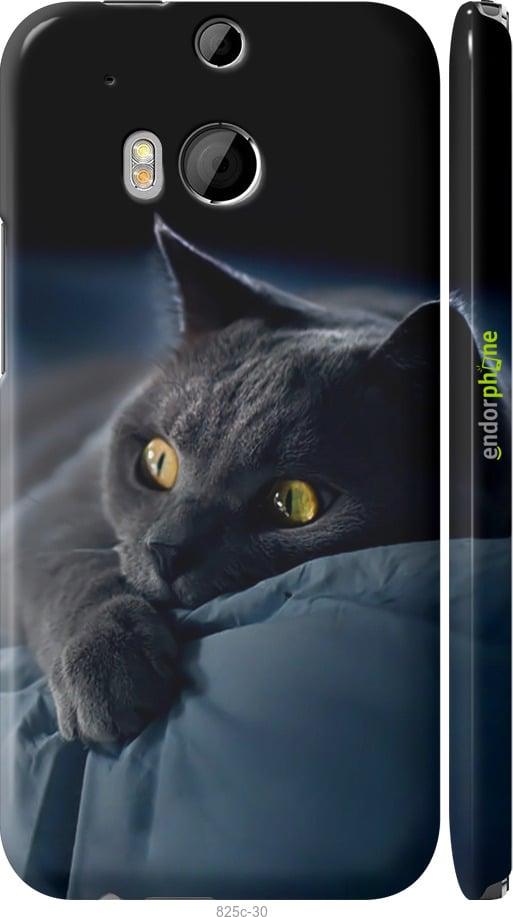 Чохол на HTC One M8 dual sim Димчастий кіт "825m-55-70447"