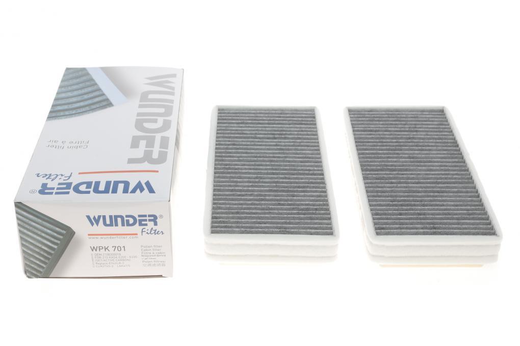 Фільтр салону MB E-class (W210) (к-кт 2шт.) (вугільний) WUNDER FILTER WPK 701 UA62, фото 1