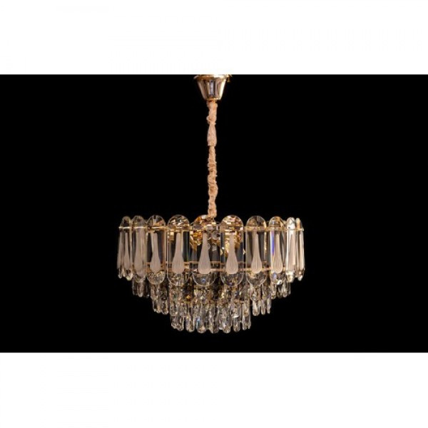 Кришталева люстра в хромі/золоті Linisoln 205/550, фото 1