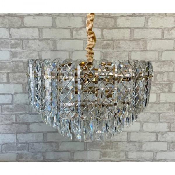 Кришталева люстра в хромі/золоті Linisoln 209/450, фото 1