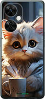 Чехол на OnePlus Nord CE 3 Lite 5G White cat "5646u-3144-70447"