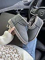 Ботинки Ugg Ultra Mini Grey Suede угги зимние