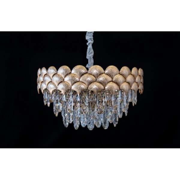 Кришталева люстра в хромі/золоті Linisoln 6133-500, фото 1