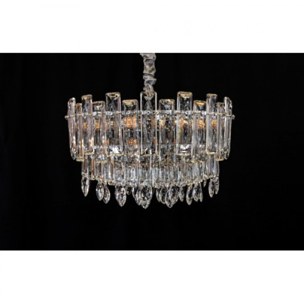 Кришталева люстра в хромі/золоті Linisoln 7082-500, фото 1