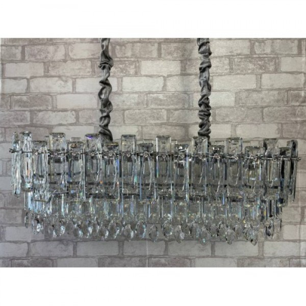 Кришталева люстра в хромі/золоті Linisoln 7082-80*30, фото 1