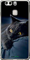 Чехол на Huawei P9 Plus Дымчатый кот "825u-300-70447"