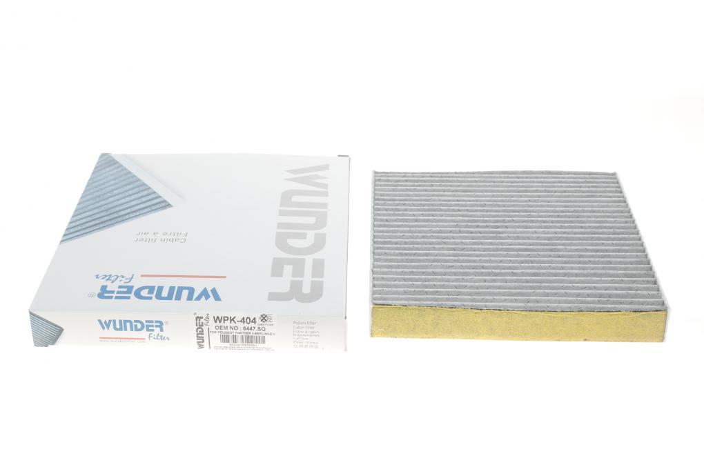 Фільтр салону Citroen Berlingo/Peugeot Partner 1.1-2.0HDI -08 (вугільний) WUNDER FILTER WPK 404 UA62