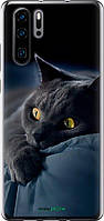 Чехол на Huawei P30 Pro Дымчатый кот "825u-1621-70447"
