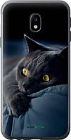 Чехол на Samsung Galaxy J3 (2017) Дымчатый кот "825t-650-70447"