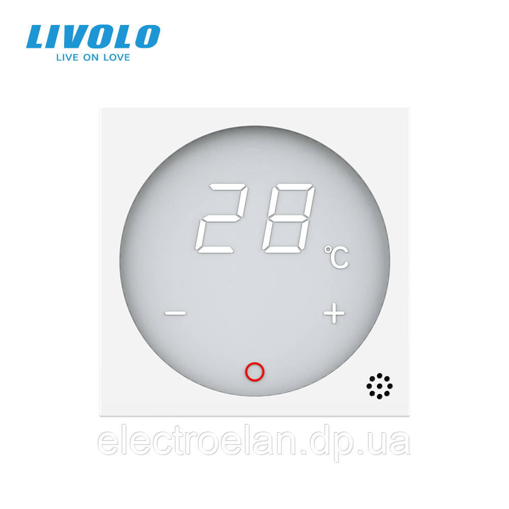 Механизм терморегулятор сенсорный Livolo для водяных систем отопления белый (VL-C7-01TM-11) - фото 2 - id-p845198982