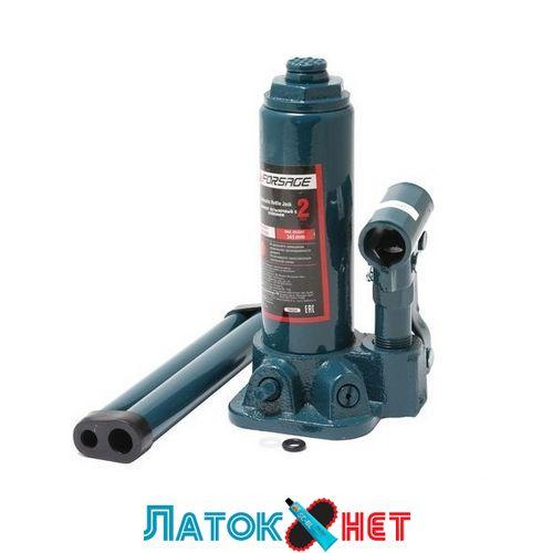 Домкрат пляшковий 2 т з клапаном h min 181 мм h max 345 мм F-T90204 Forsage