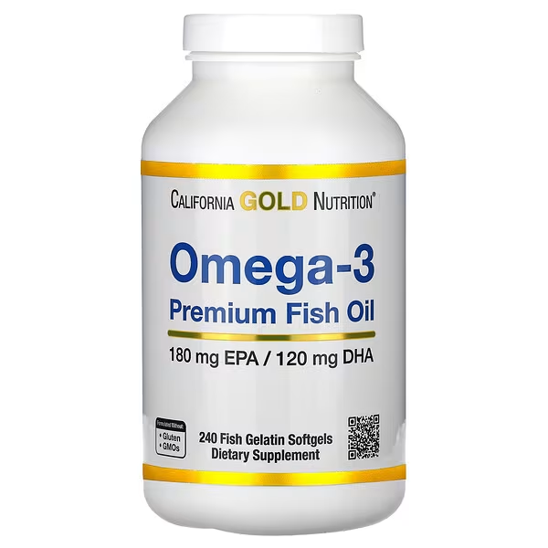 Омега-3, California Gold Nutrition, 240 капсул