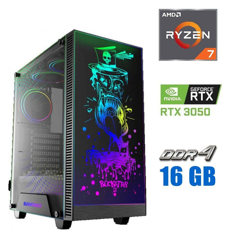 Ігровий ПК MT NEW/ Ryzen 7 1800X/ 16 GB RAM/ 512 GB SSD NEW/ GeForce RTX 3050 8GB/ 600W