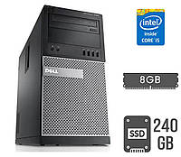 Компьютер Dell OptiPlex 7020 MT/ Core i5-4590/ 8 GB RAM/ 240 GB SSD/ HD 4600/ 290W/ DVD-RW