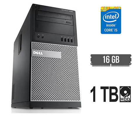 Комп'ютер Dell OptiPlex 7020 MT/ Core i5-4590/ 16 GB RAM/ 1000 GB HDD/ HD 4600/ 290W, фото 1