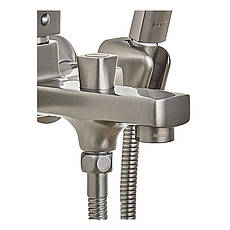 Змішувач для ванної Haiba Kubus 009 Euro Graphite (HB4007), фото 4