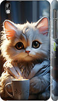 Чехол на HTC Desire 816 White cat "5646m-169-70447"