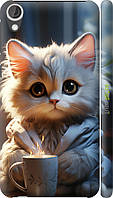 Чехол на HTC Desire 820 White cat "5646m-133-70447"