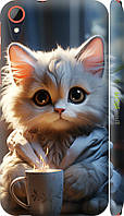 Чехол на HTC Desire 830 White cat "5646m-785-70447"