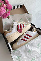 Кроссовки Adidas Superstar Beige Red