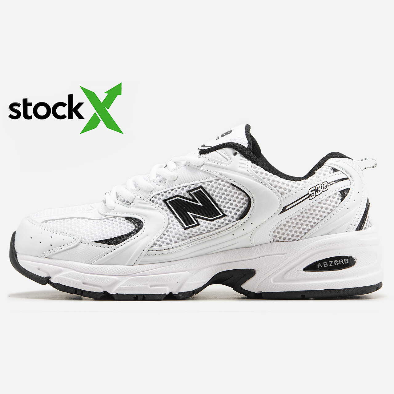 0848 New Balance 530 White/Black