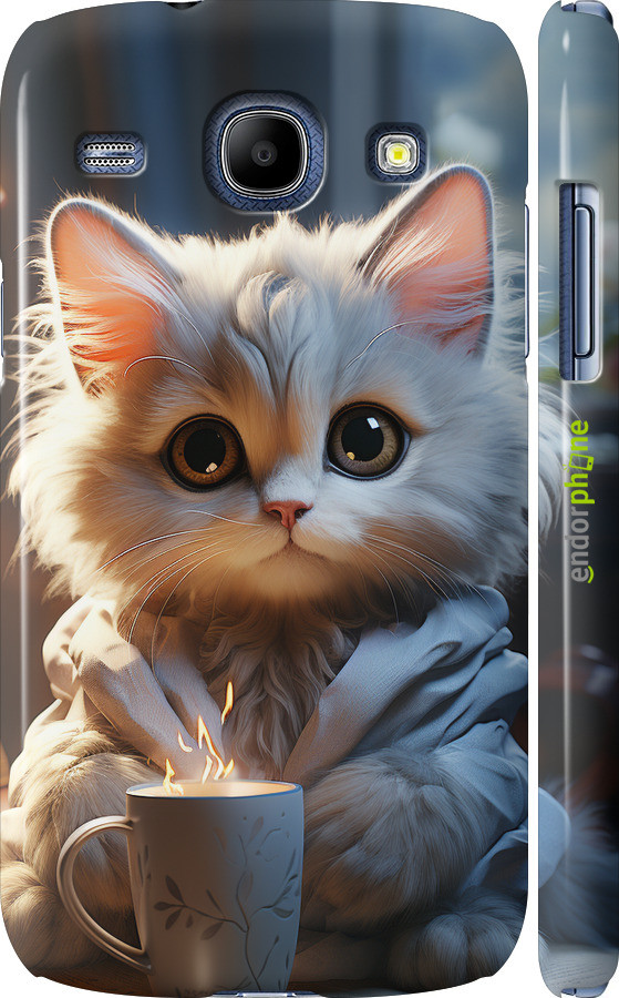Чехол на Samsung Galaxy Core i8262 White cat "5646c-88-70447"