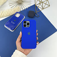 Силиконовый чехол на Айфон 13 Про c закрытым низом | iPhone 13 Pro Shiny blue (44)