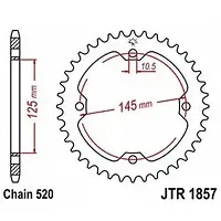Звезда задняя JT SPROCKETS JTR897.40SC